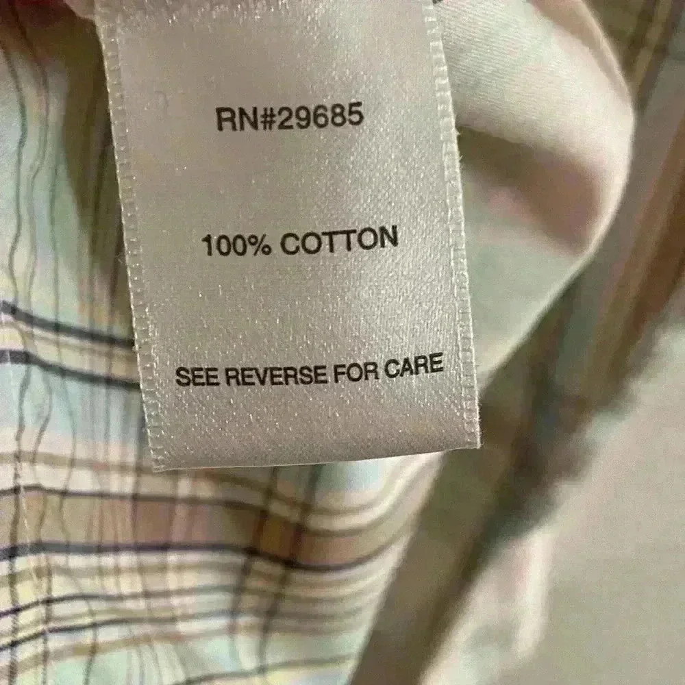 Pendleton button front shirt plaid with pockets 100% cotton 16 Petite - Picture 6 of 8